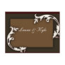 Create your own monogram swirl design postcard