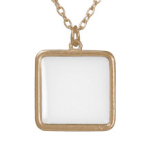 Create Your Own Necklace Gold Finish Small Square