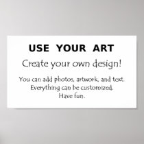 Create your own posters add art photos yourself
