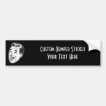 CREATE YOUR OWN RETRO HAPPY MAN HEAD GIFTS BUMPER STICKERS