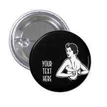 CREATE YOUR OWN RETRO LADY DRESSING GIFTS BUTTONS