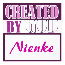 Created by God-meisje Persoonlijke Uitnodiging