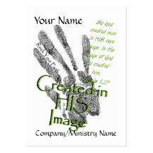 Created In His Image Business Card