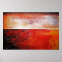 Créatif moderne de toile de rouge d'impression abs posters