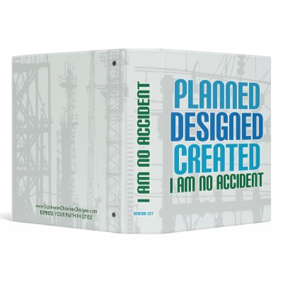 Creation binder: Planned Designed Created by UpstreamDesigns