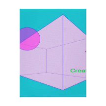 Creation Blue Green Canvas Print