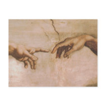 Creation of Adam Postcard
