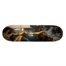 creation of graffiti skateboard deck