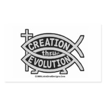 CREATION THRoUgh EVOLUTION Sticker