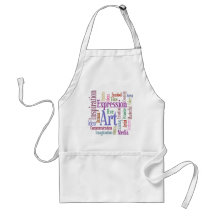 Creative Artist's Inspiration Word Art Aprons