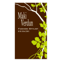 Creative Branches (Fashion Stylist) Business Card Template