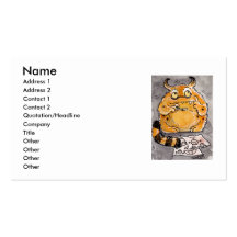 Creative Orange Monster Business Card