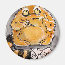 Creative Orange Monster Magnet