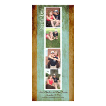Creative Photo Booth Save the Date (Blue & Brown) Invitation