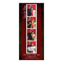 Creative Photo Booth Save the Date (Red & Black) Custom Invites