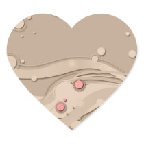 Creative reddish blossom special gift heart sticker