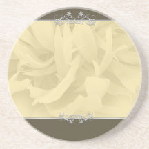 Creative sandal coloured blossom gift drink coasters