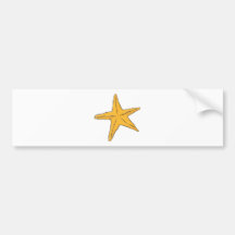 Creative Starfish Bumper Sticker