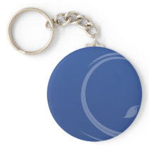 Creative swirls on navy blue background keychains