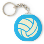 Creative Volleyball Logo Design Keychain
