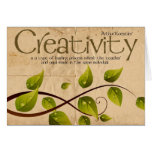 Creativity Inspirational Greeting Note Card