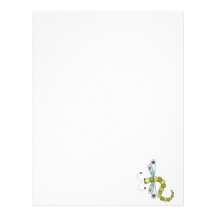 Creator's Canvas · Blue & Green Dragonfly Custom Letterhead