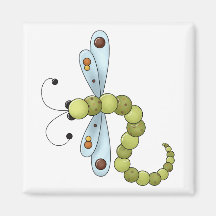 Creator's Canvas · Blue & Green Dragonfly Magnet