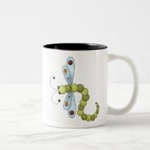 Creator's Canvas · Blue & Green Dragonfly Mug