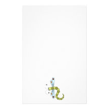 Creator's Canvas · Blue & Green Dragonfly Stationery Design