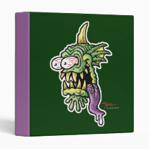 Creature Of The Ness Lagoon 3 Ring Binder
