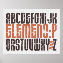 Crèche mignonne et drôle d'Elemeno-P - et pièce Pr Poster