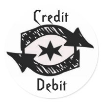 Credit or debit sticker