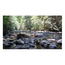 Creek and Rocks Business Card Templates