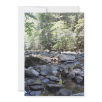 Creek and Rocks Custom Invites