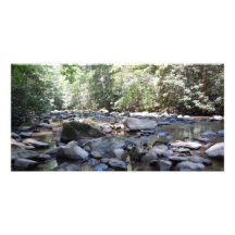 Creek and Rocks Photo Card Template