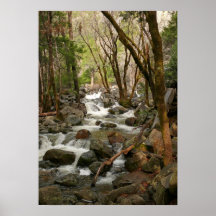 Creek At Bridal Veil Falls, Yosemite Poster
