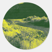 Creek Round Sticker