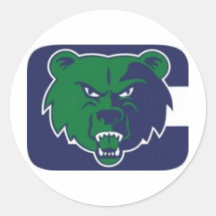 Creekview Grizzlies Youth Football Association Round Stickers