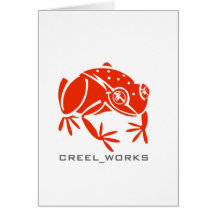 Creel Works Logo 1 copy Greeting Cards