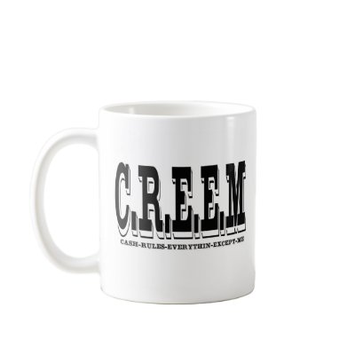 CREEM LOGO, SERG LOGO BACK COFFEE MUGS by sergtha45kal