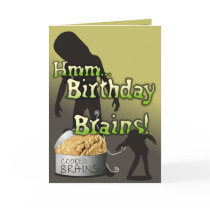 Creepy and Cute - Birthday Brains Card