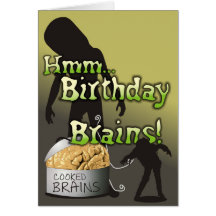 Creepy and Cute - Birthday Brains Card
