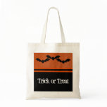 Creepy Bats Halloween Bag, Orange