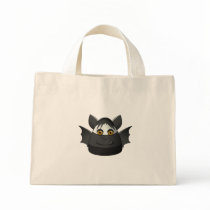 Creepy Candy Corn Bat Tote Bags