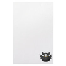 Creepy Candy Corn Bat Stationery