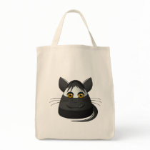 Creepy Candy Corn Cat Canvas Bags