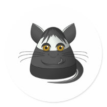 Creepy Candy Corn Cat Sticker