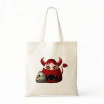 Creepy Candy Corn Devil And Zombie Tote Bag