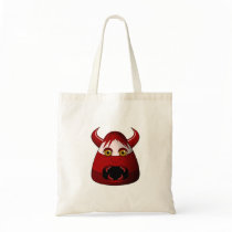 Creepy Candy Corn Devil Tote Bags