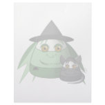 Creepy Candy Corn Witch And Cat Letterhead Template